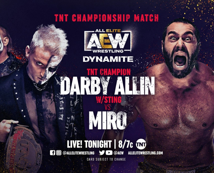 Darby Allin vs Miro Main Event graphic