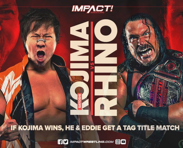 Kojima vs Rhino main event graphic