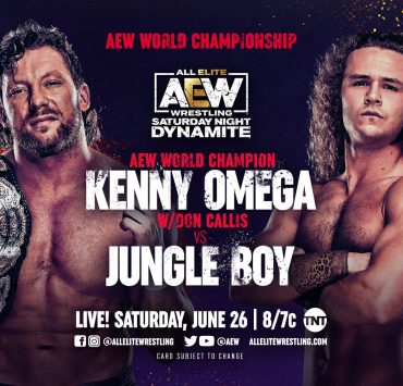Kenny Omega vs Jungle Boy AEW Dynamite main event graphic