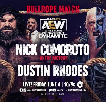 Dustin Rhodes vs Nick Comoroto Main Event Graphic