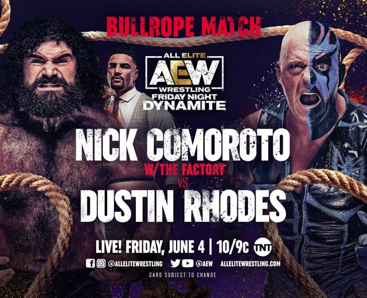 Dustin Rhodes vs Nick Comoroto Main Event Graphic