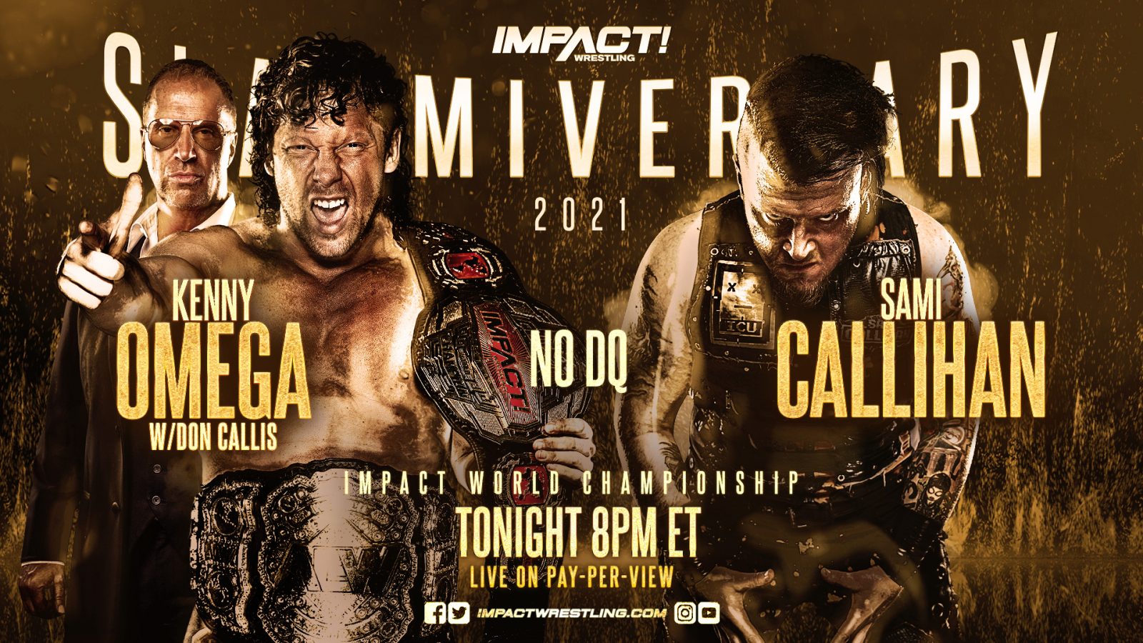 Kenny Omega vs Sami Callihan Slammiversary Main Event graphic