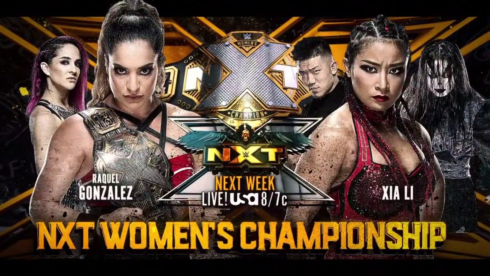 Raquel González vs Xia Li NXT main event graphic