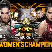 Raquel González vs Xia Li NXT main event graphic