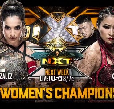 Raquel González vs Xia Li NXT main event graphic