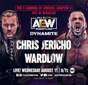 Chris Jericho vs Wardlow AEW Dynamite main event graphic
