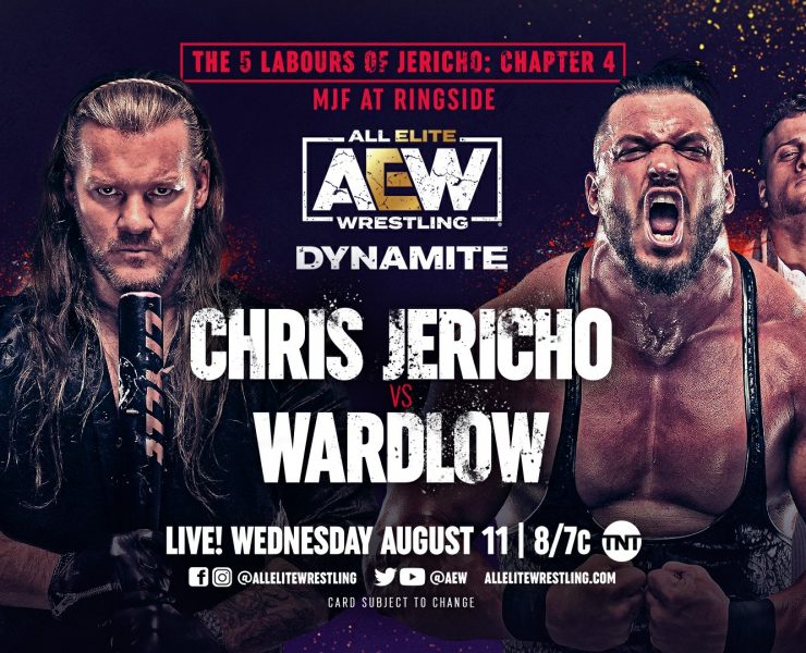 Chris Jericho vs Wardlow AEW Dynamite main event graphic