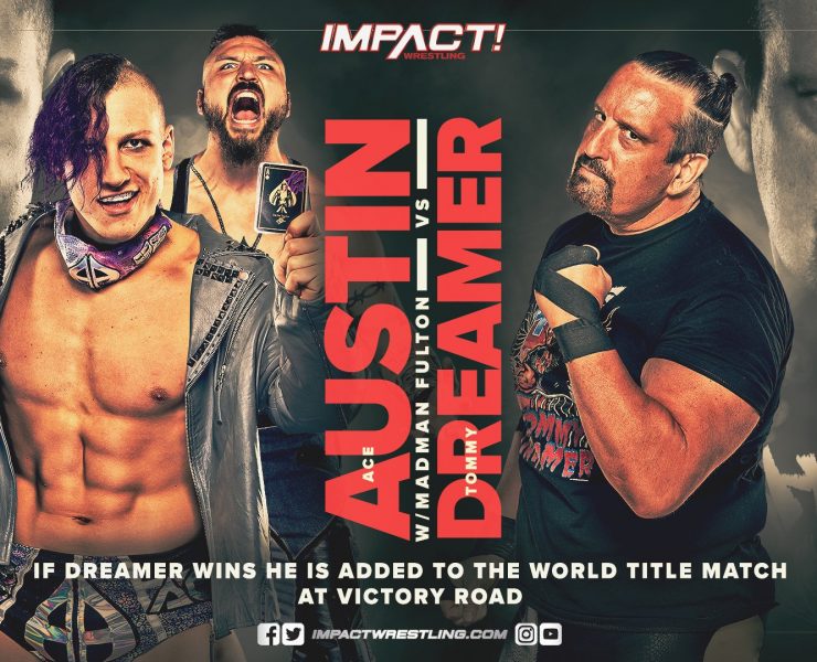 Ace Austin vs Tommy Dreamer main event graphic