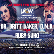 Dr. Britt Baker, DMD vs Ruby Soho main event graphic