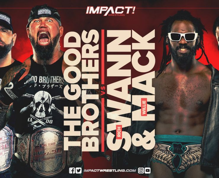 The Good Brothers vs Rich and Willie Mack main event graphic