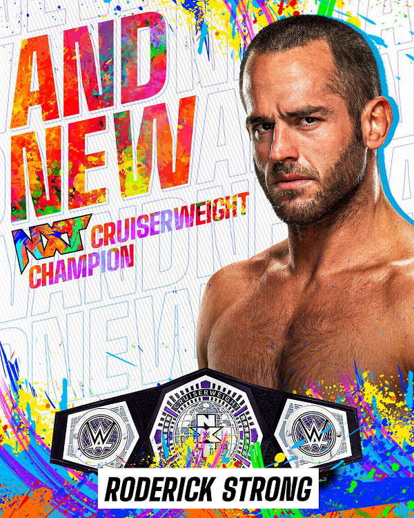 Roderick Strong Wins the NXT Cruiserweight Championship