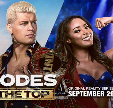 A Rhodes to the Top graphic featuring Brandi and Cody