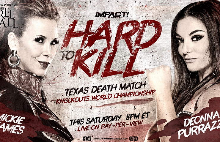Mickie James vs Deonna Purrazzo main event graphic