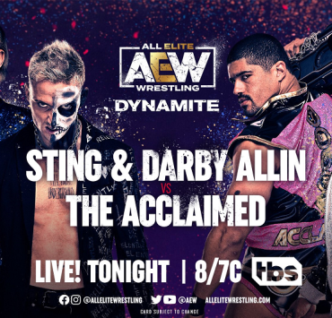 Graphic for Sting and Darby Allin vs The Acclaimed
