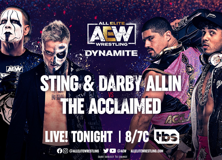 Graphic for Sting and Darby Allin vs The Acclaimed