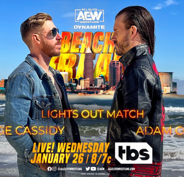 Main event graphic for AEW Dynamite