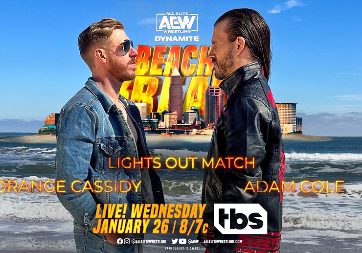 Main event graphic for AEW Dynamite