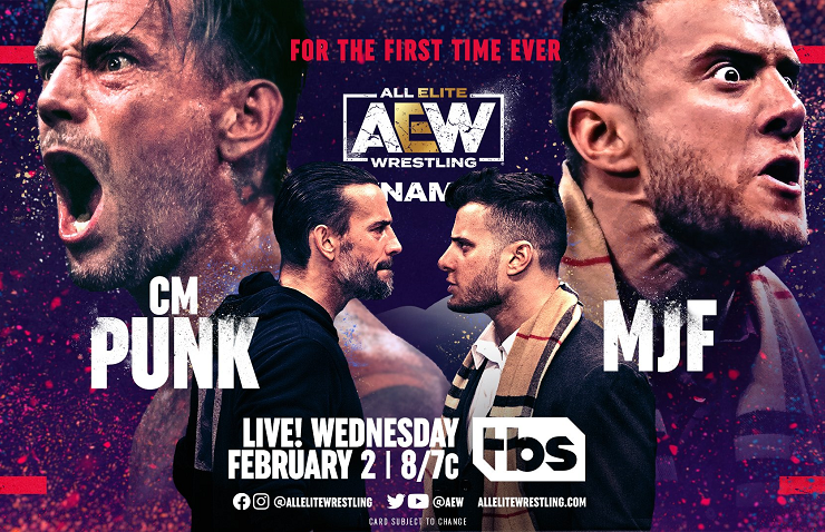 AEW Dynamite main event graphic: MJF vs CM Punk