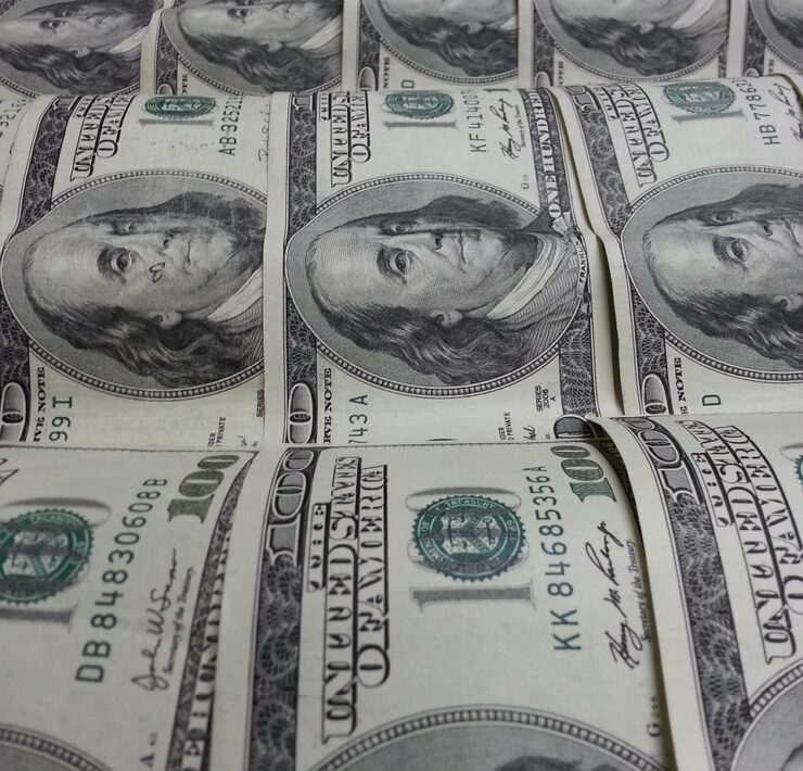 An stock image of $100 bills.