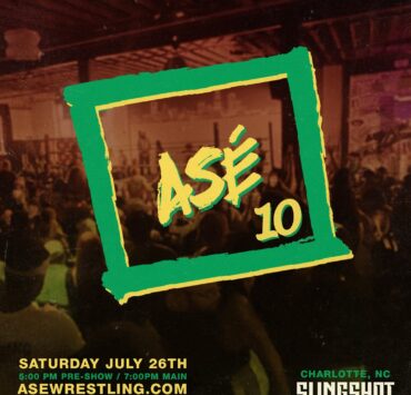 A social media graphic for ASÉ Wrestling 10